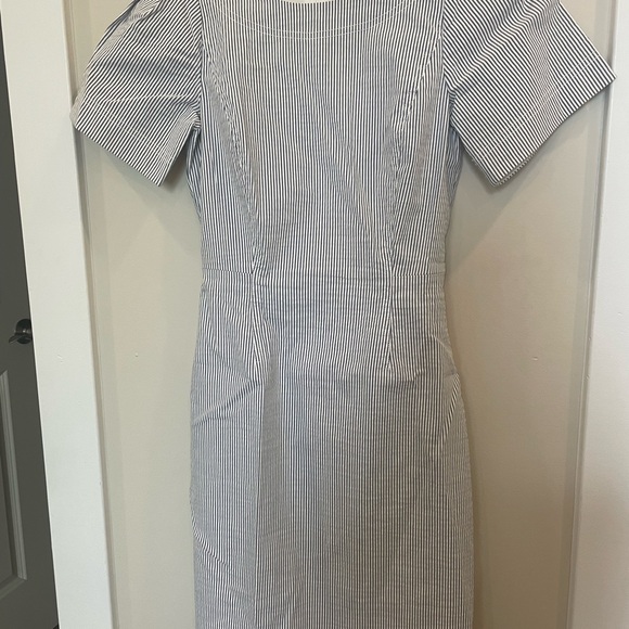 Jcrew Seersucker Sheath Dress - Picture 1 of 2